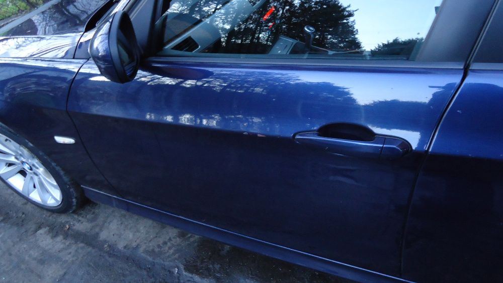 Drzwi lewy przód BMW E90 E91 Tiefseeblau metallic