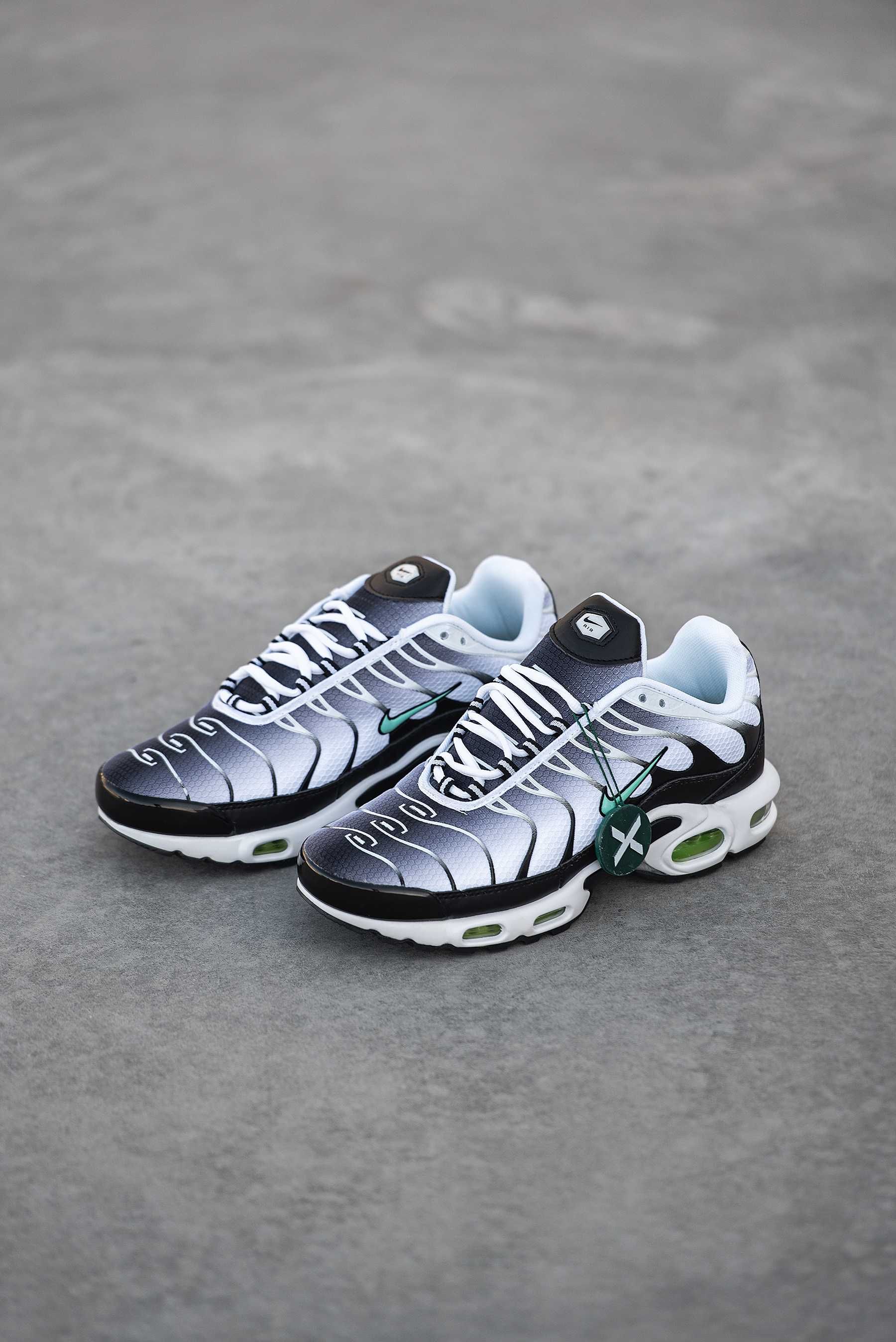 Кроссовки Nike Air Max TN Plus White/Black/Mint Swoosh