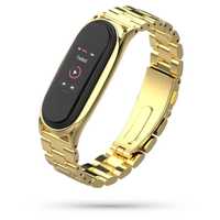 Bransoleta Stainless Do Xiaomi Mi Band 5 / 6 Gold