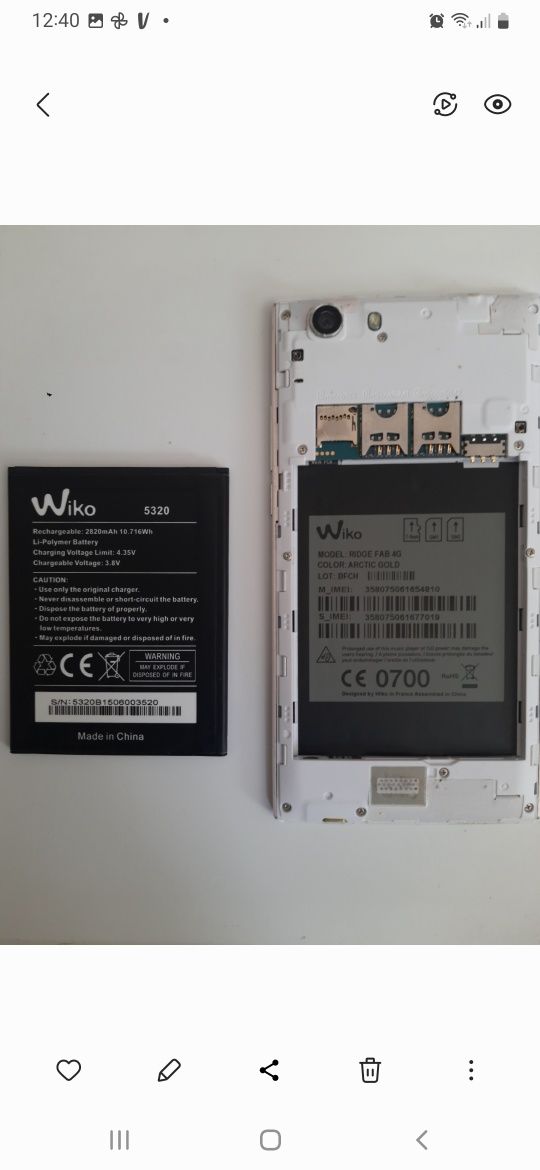 Lote 2 telemoveis wiko