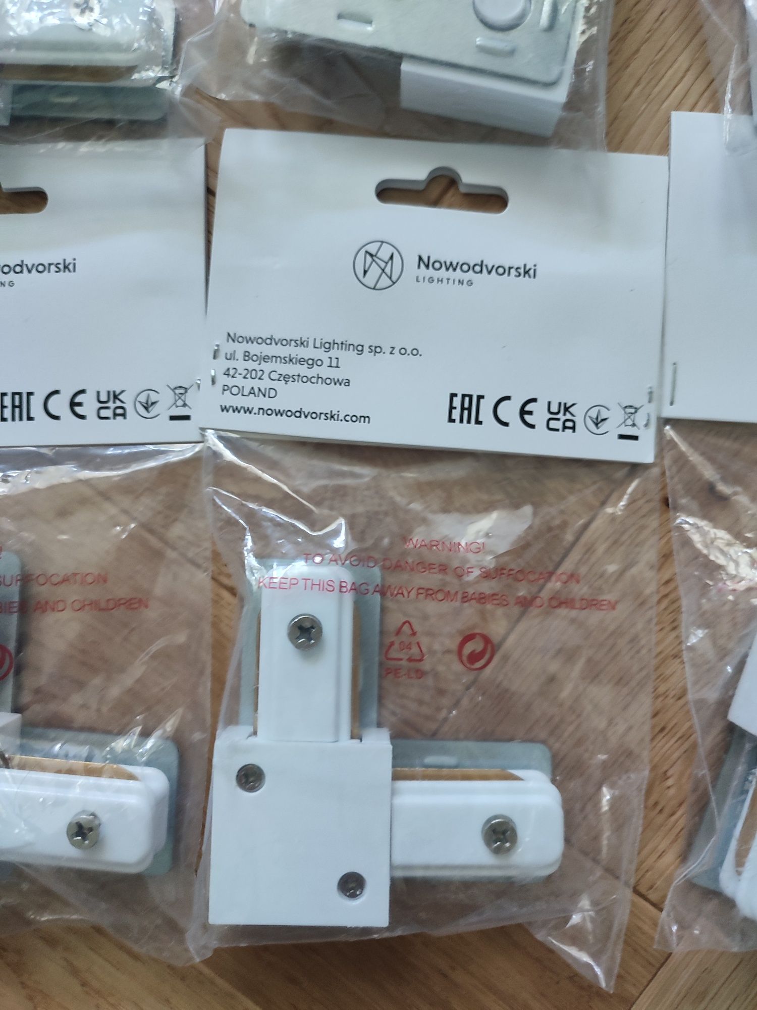 Nowodvorski L- connector white bialy łącznik L do szyn natynkowych