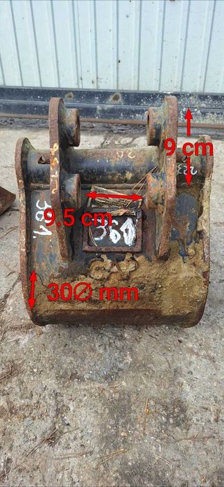 Łyżka do koparki szer 30cm fi30mm fi 30 mm kubota koparka mini koparka