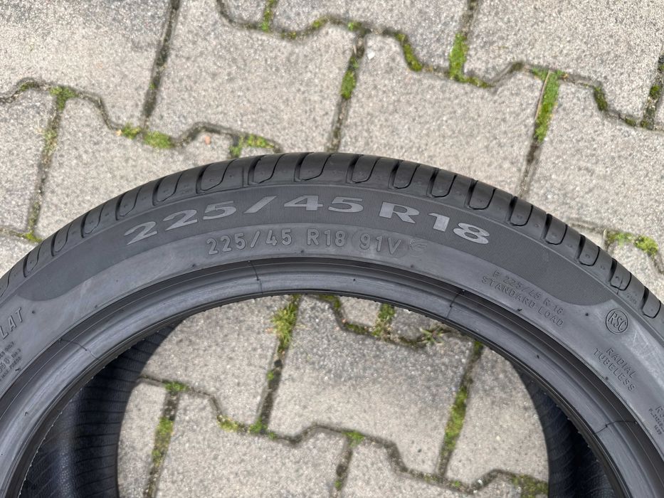 2x opony letnie 225/45r18 PIRELLI Cinturato P7 RUN-FLAT (8mm 2023r BMW