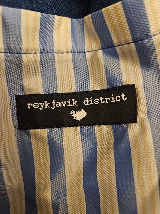 męska lniana marynarka "Rejkiavik District" - L