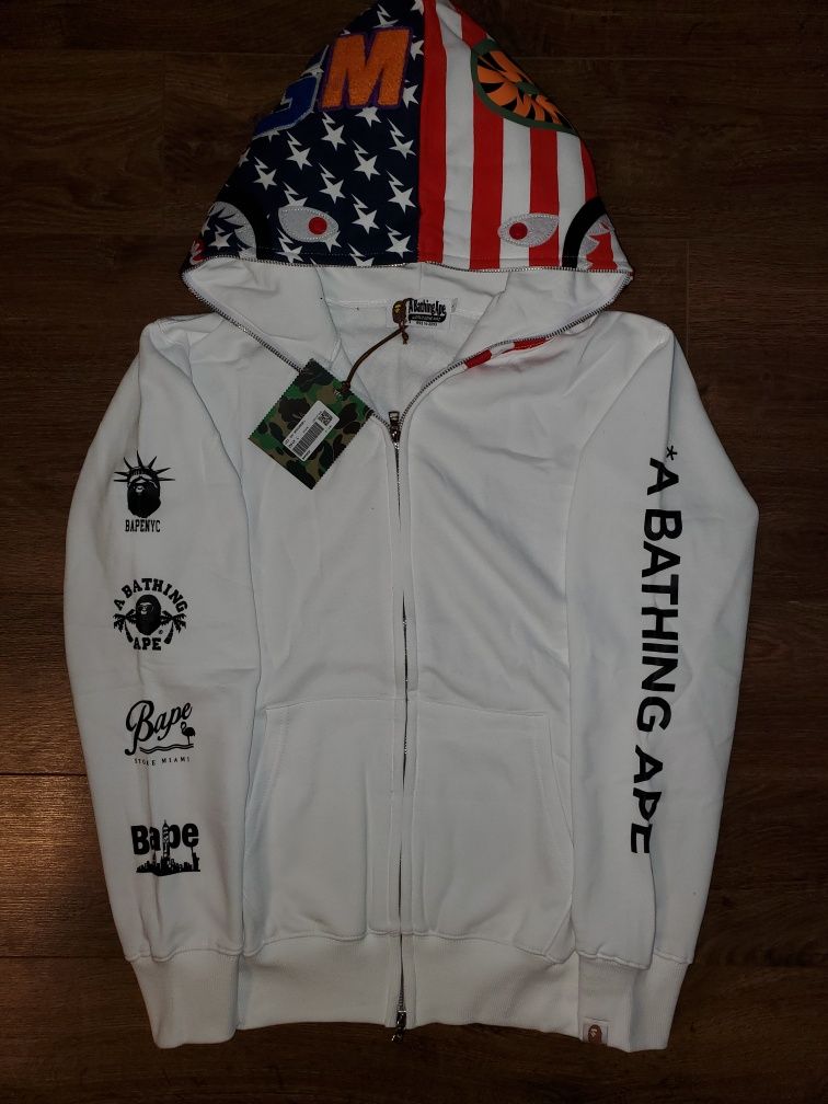 Bape zip hoodie [hoodie, худі, polar, opium]