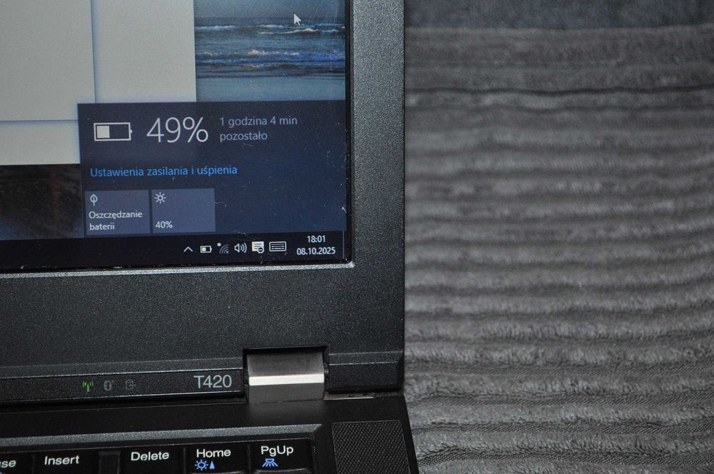 ThinkPad T420 14" i5-2410M 8GB 120Gb ssd DVDRW 1600x900 Win10 zasilacz
