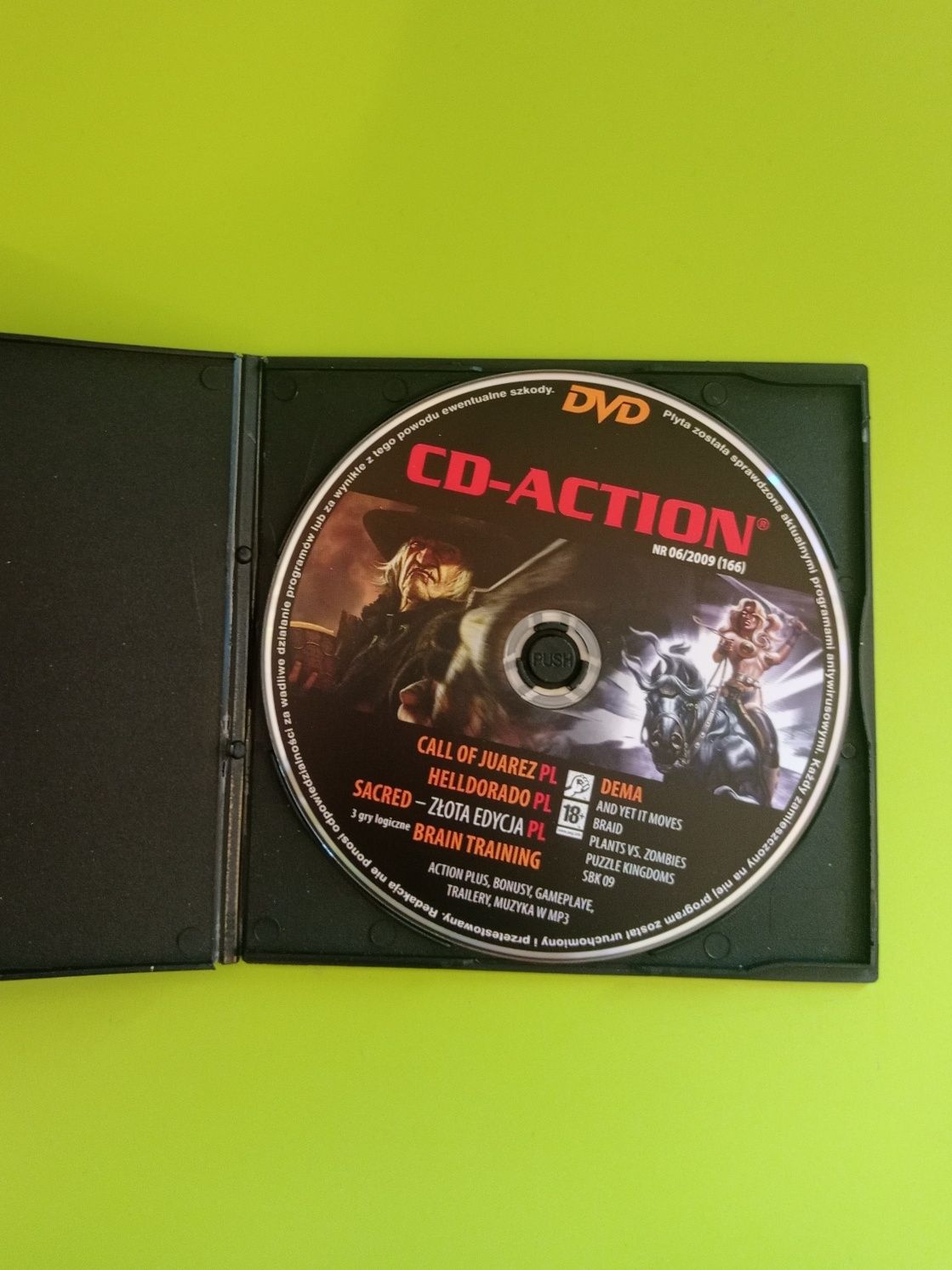 CD-ACTION (166) Płyta DVD z grami - 4 Pełne Wersje Gier PC