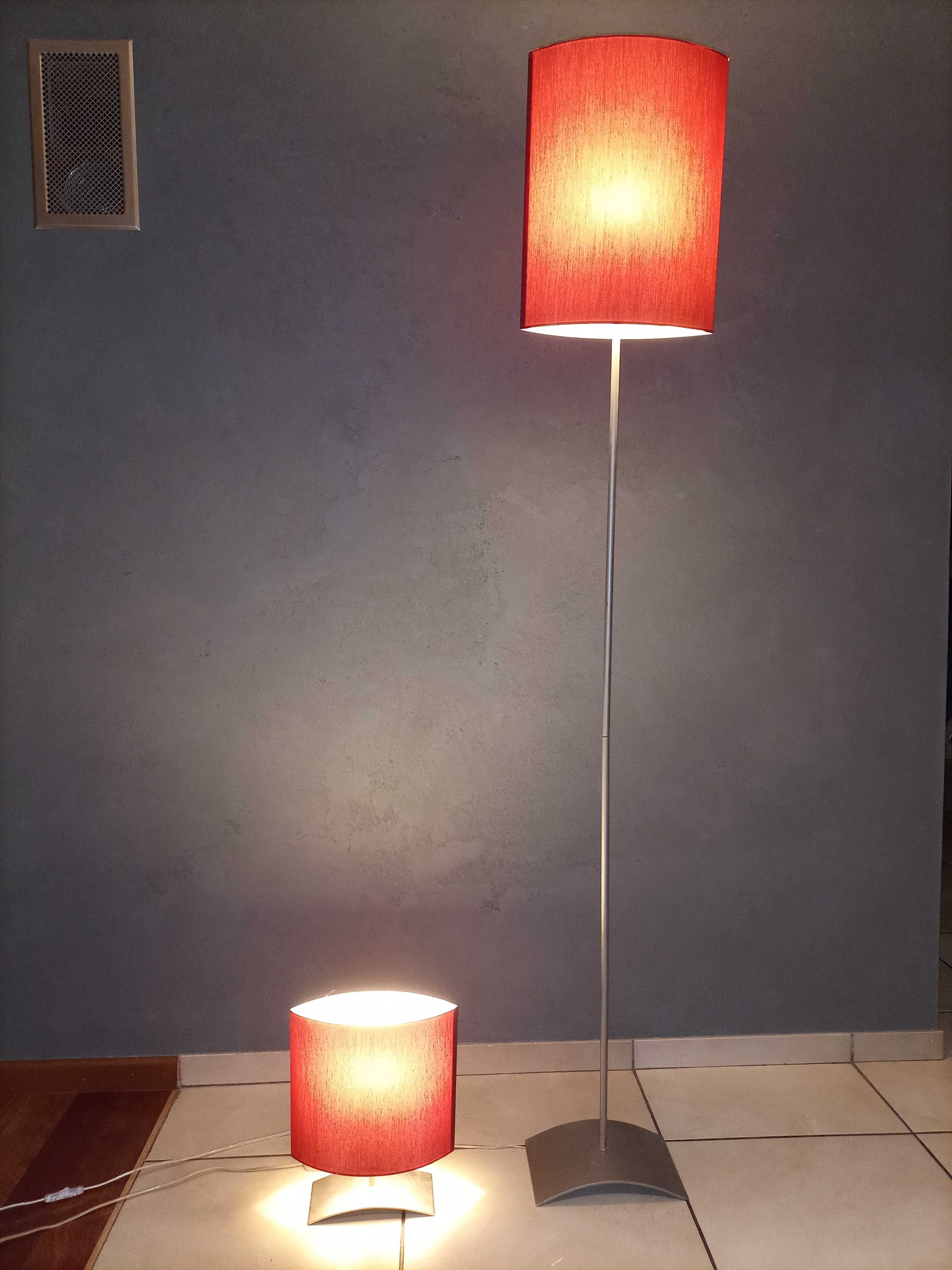 Komplet lamp - Lampa sufitowa - żyrandol, lampa podłogowa i biurkowa -