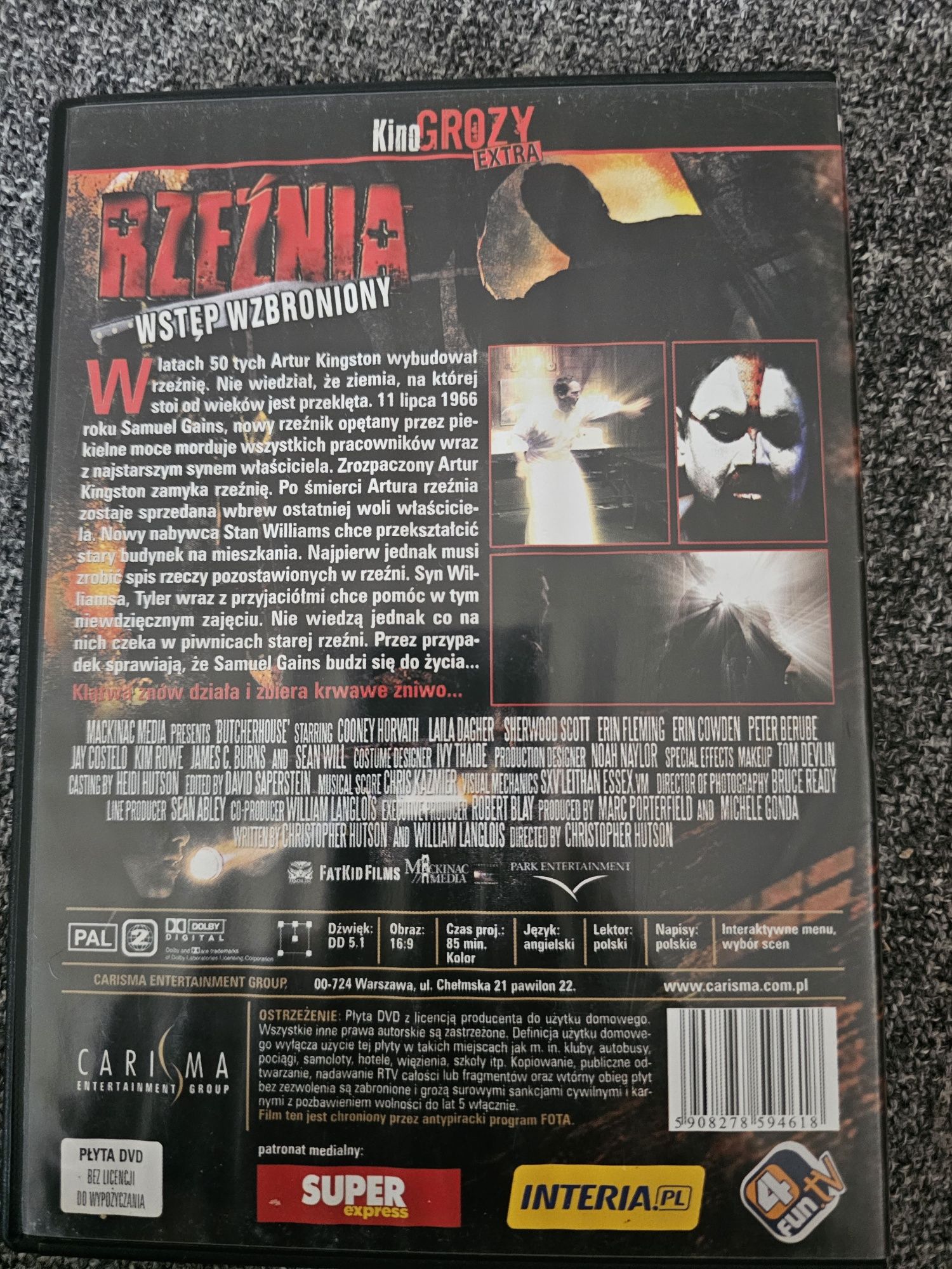 "Rzeźnia" film DVD