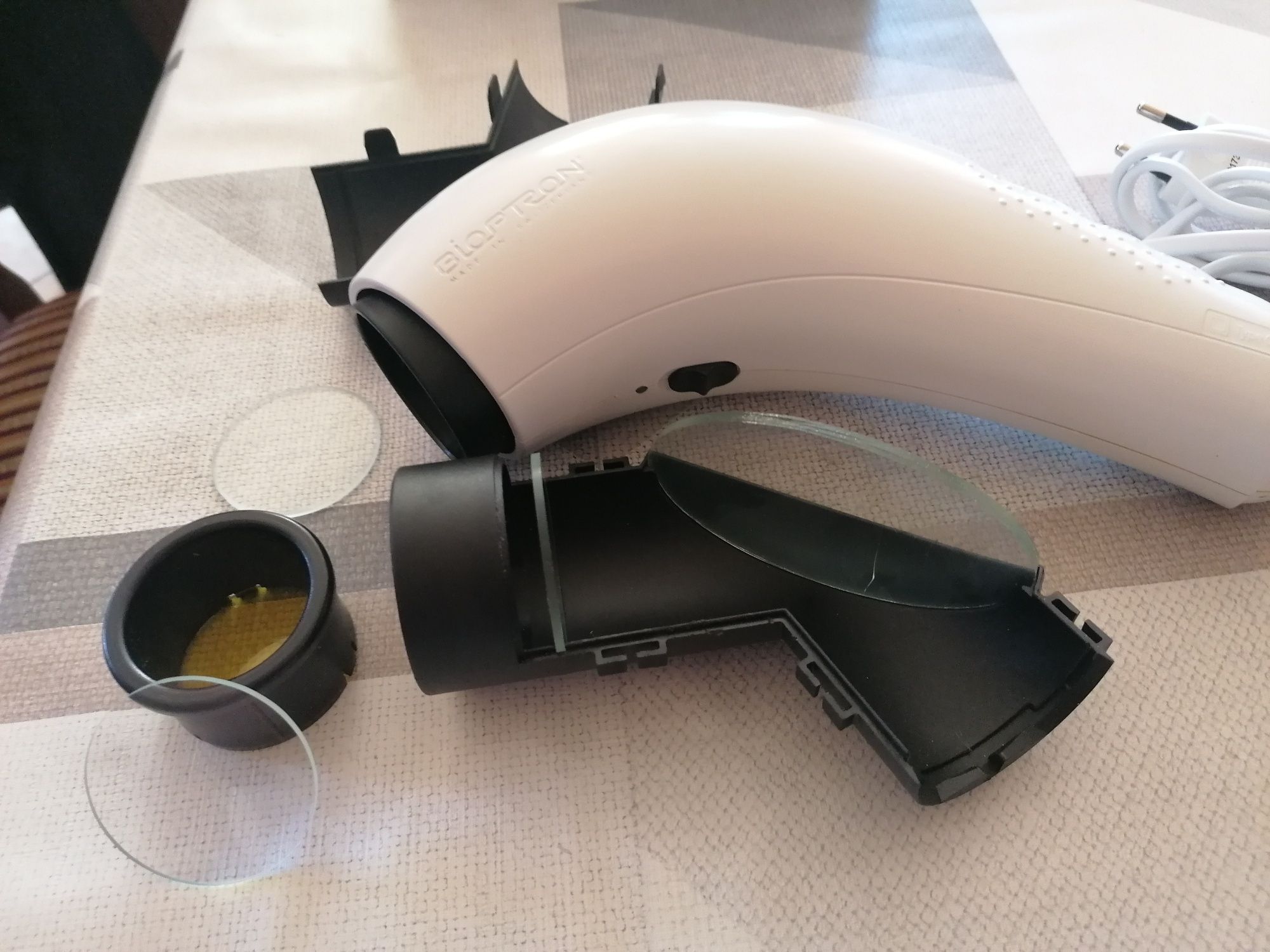 Bioptron Compact Zepter-biały filtr UV żarówki