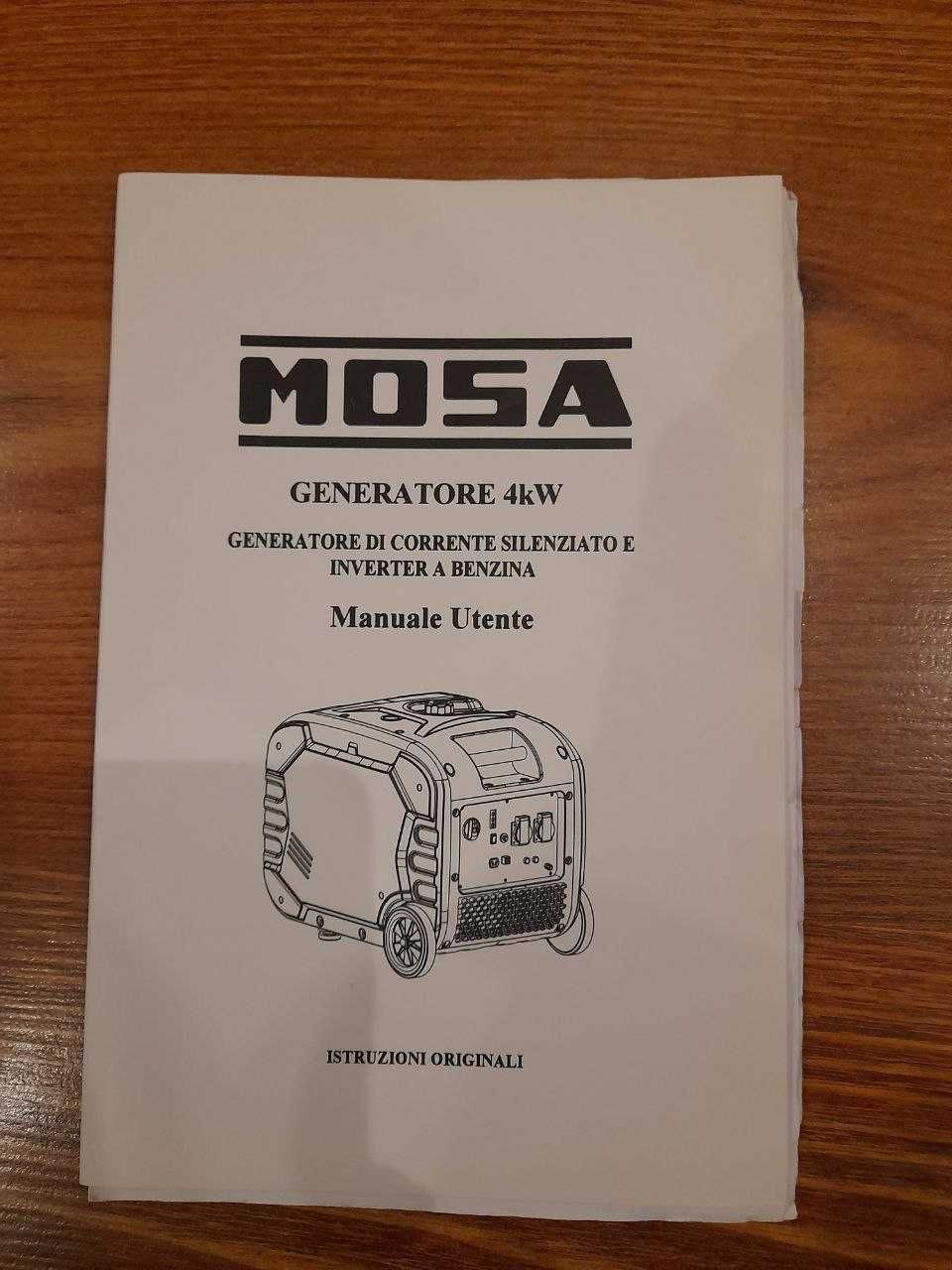 Генератор инверторный бензиновый MOSA GE3600BMI 3.6–4 кВт Италия