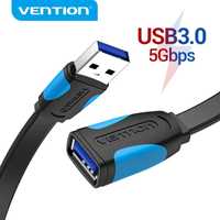 Кабель Vention USB type A 3.0 to USB type A 3.0 5 Гбіт/с 2A/5V 3 м Bla