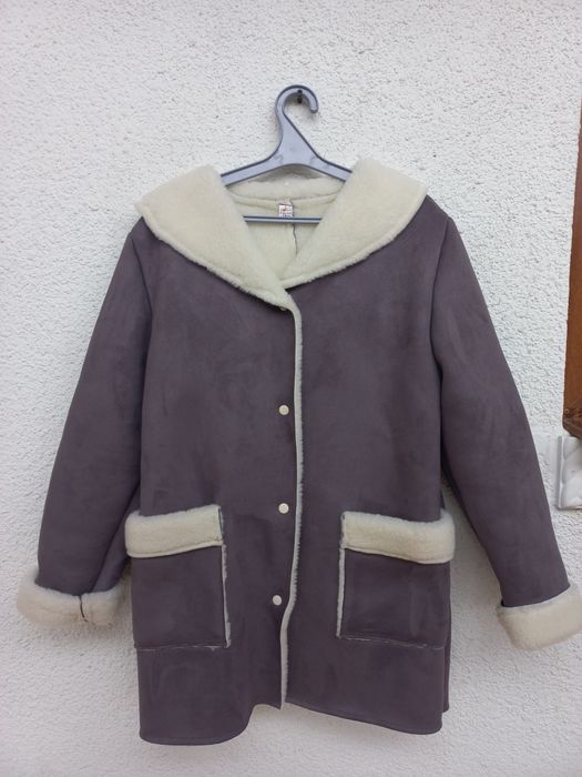 Пальто дублянка з натуральної овчини