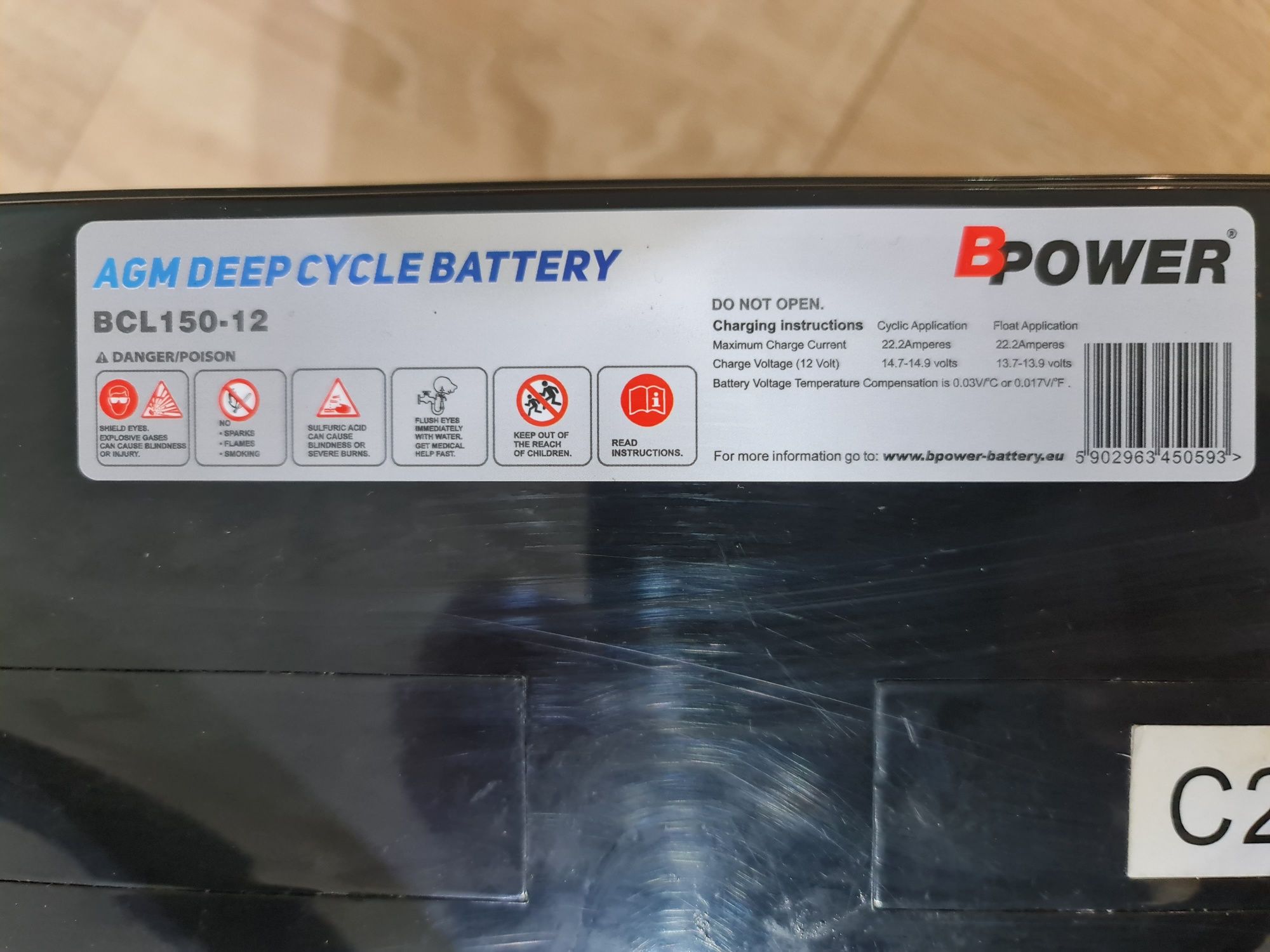Акумулятор AGM BBPOWER 12V 150Ah