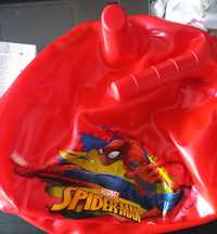 Piłka gumowy skoczek do skakania Spider Man czerwona 50cm