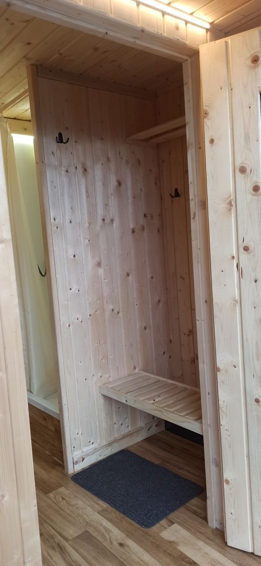 Mobilna sauna solar prysznic