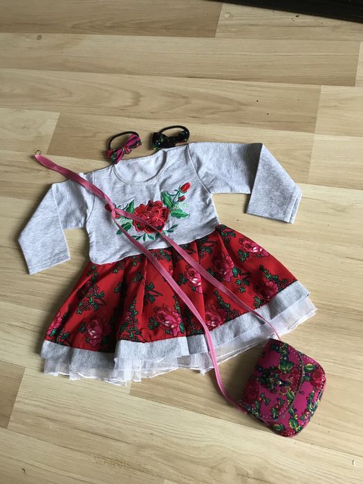 Zestaw góralski dla dziewczynki Folk  68/74