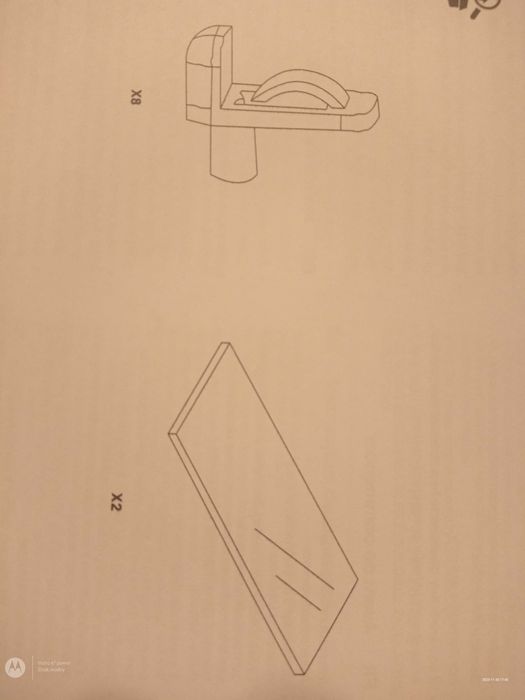 Szklane półeczki GoodHome 25,9 cm/27,4 cm
