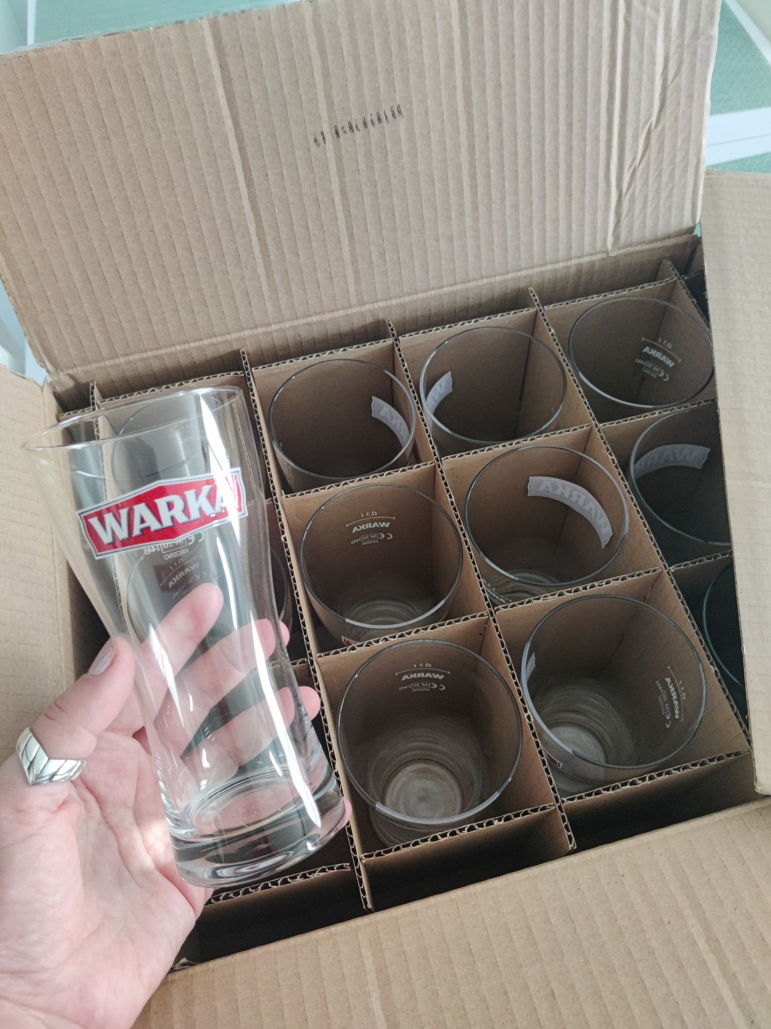 Szklanki z warki 12 szt nowe 0,3l
