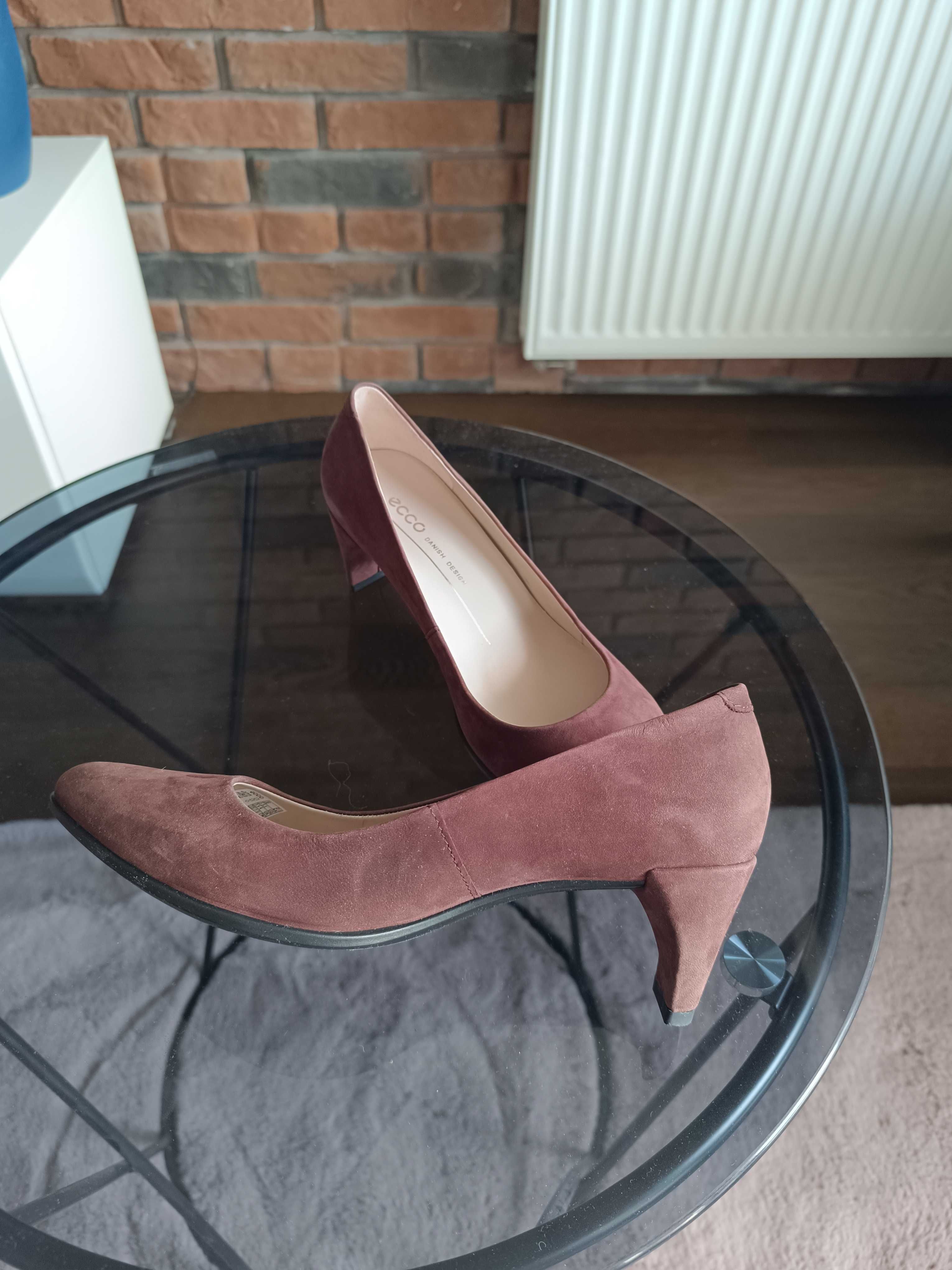Ecco Shape Pointy Sleek - Czółenka - brązowy 36 nowe