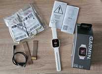 Garmin Venu Sq 2 biało-złoty + akcesoria
