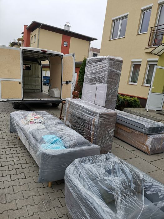 Przeprowadzki TRANSPORT mebli Pabianice 24/7 usługi transportowe