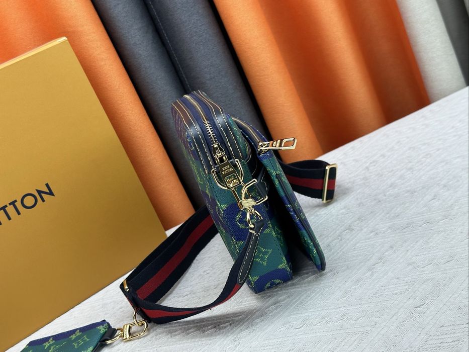Сумка мужская зеленая Louis vuitton 3в1, 3v1 messenger оригинал