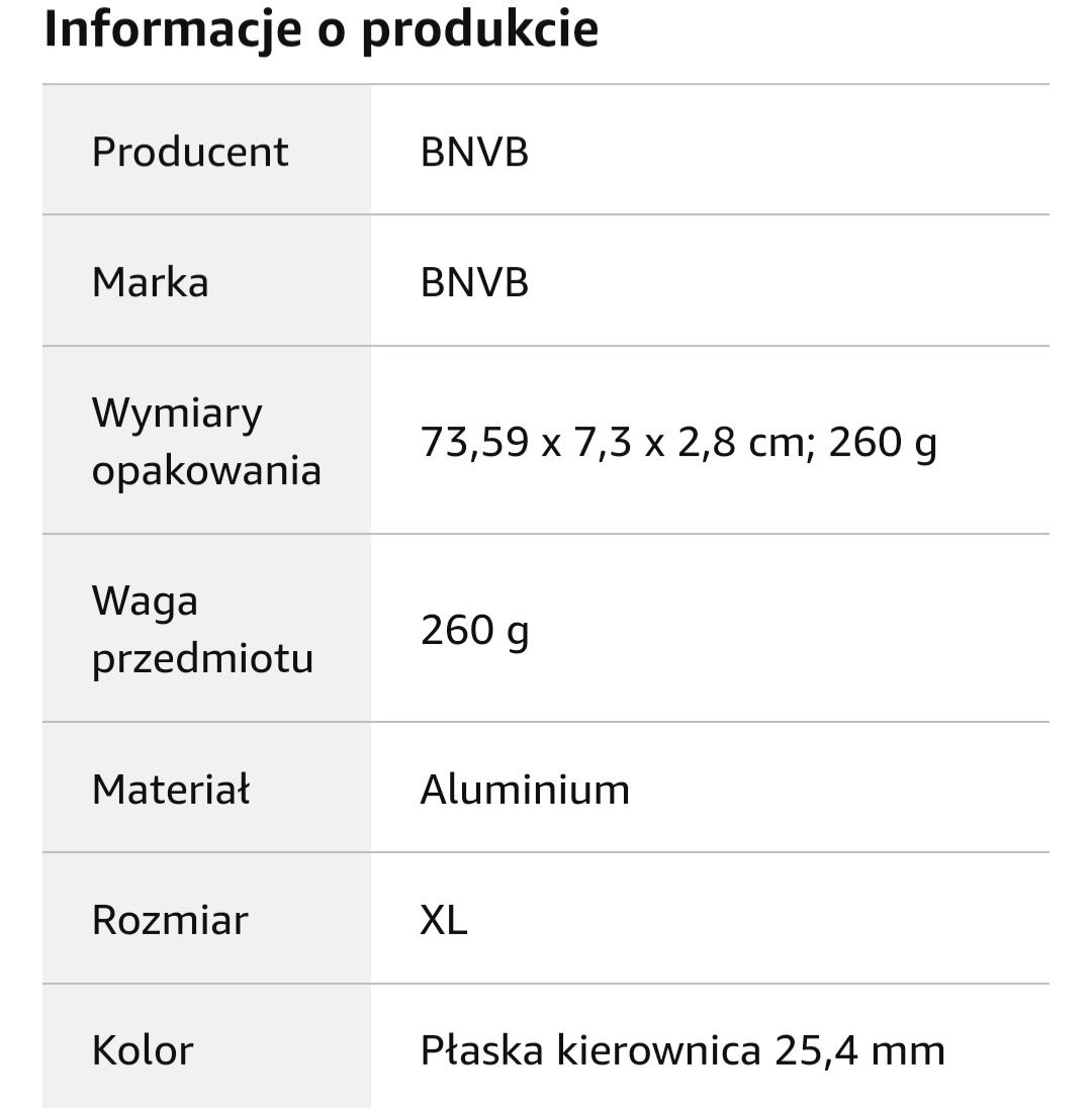 Kierownica rowerowa 680mm