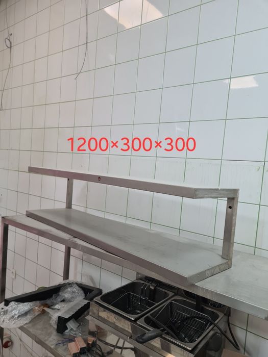 Стіл нержавійка з мийкою, меблі кухонні