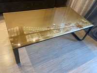 Ława stolik szkło metal