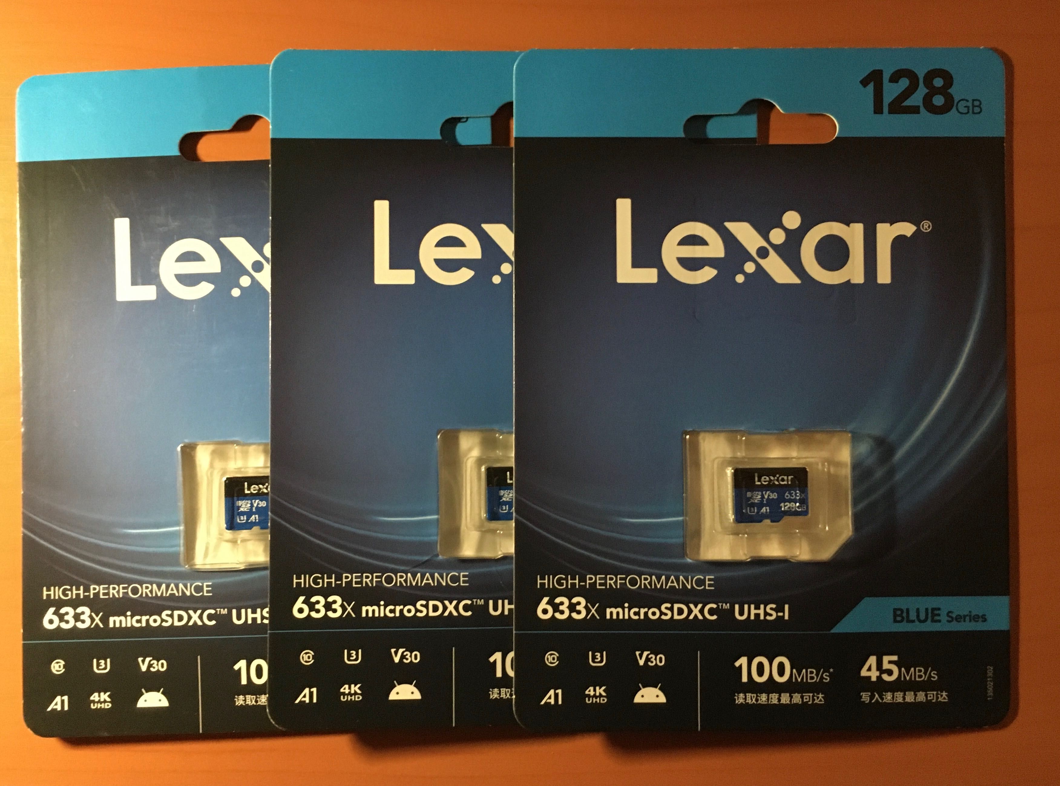 Lexar 128 MicroSDXC Американская карта памяти 633X V30 100MB/s U3 A1