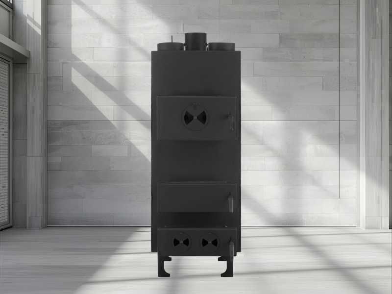 Piec nadmuchowy z nadmuchem dmuchawa HIGHER PN3 o mocy 25 kW ECODESIGN