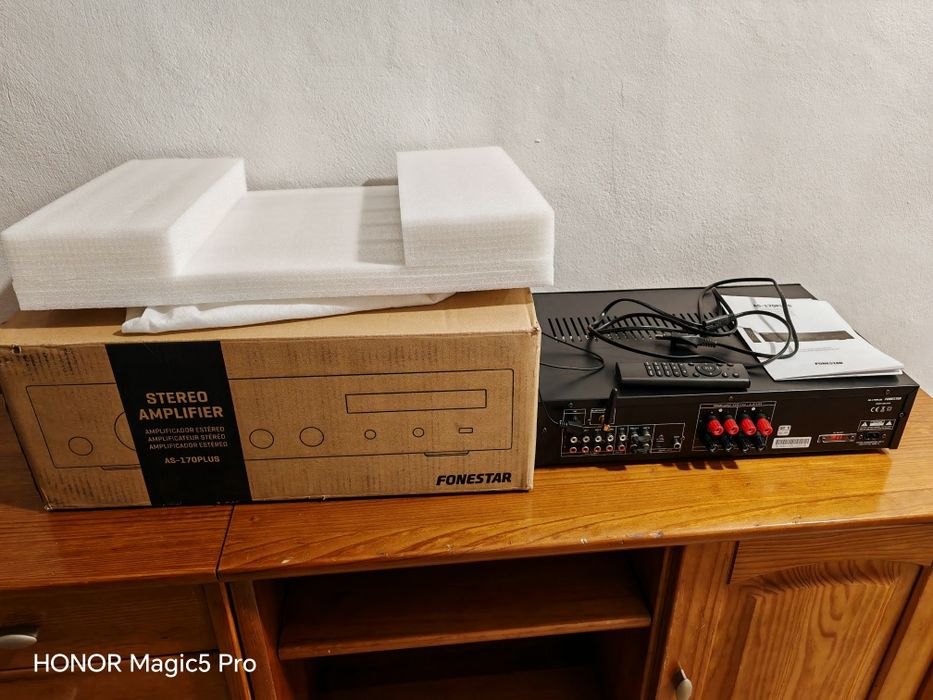 Fonestar Amplificador Estéreo Bluetooth/USB/FM