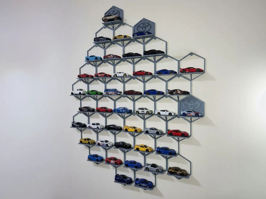 Suporte de Parede Modular para Carros Hot Wheels