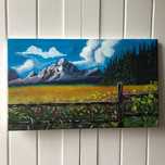 "The fence" (farba akrylowa)