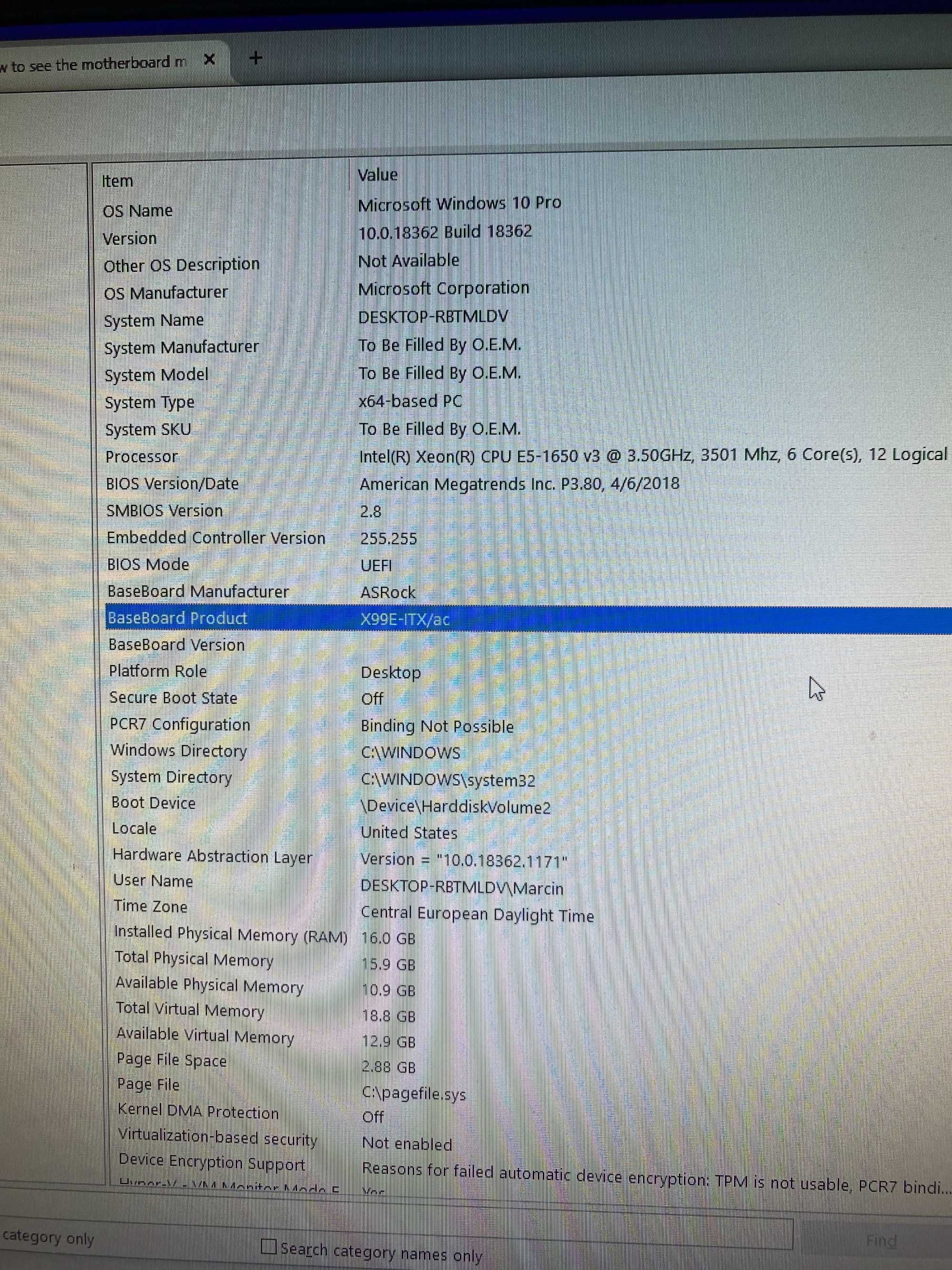 Komputer PC Xeon + Quadro M6000 24GB + 16GB RAM + 2x SSD 512GB