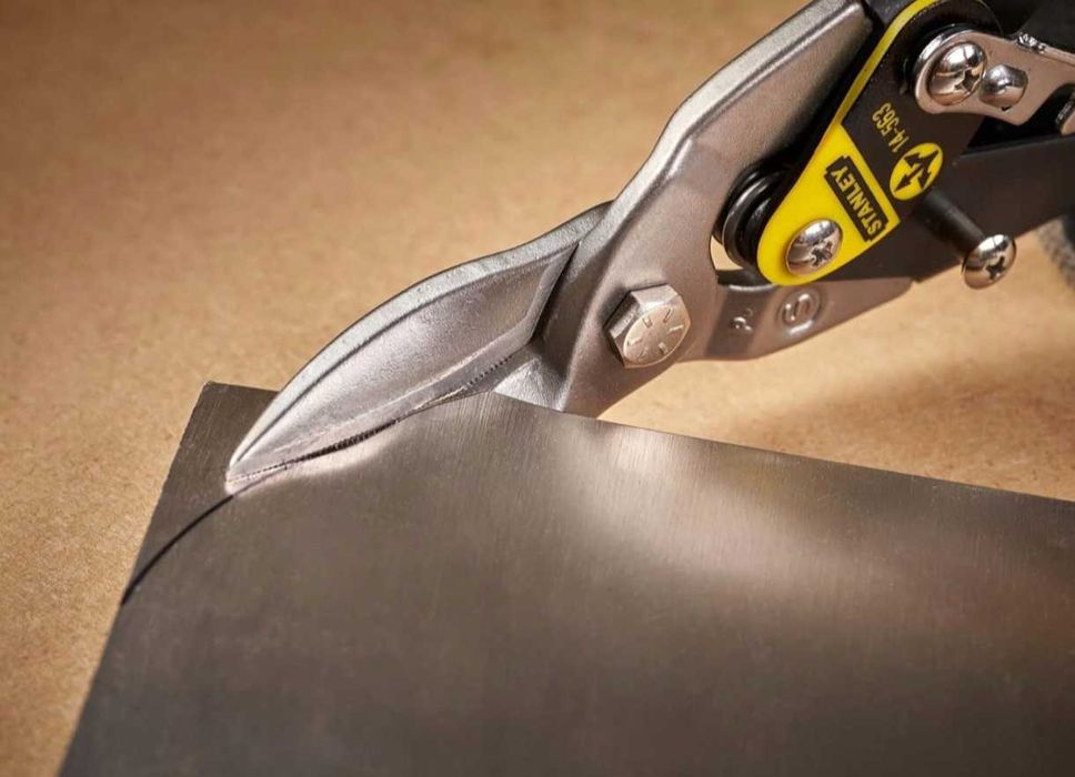Nowe Nożyce do Blachy Proste Stanley Solidne do Cięcia Materiałów