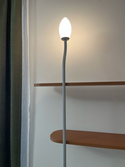 Кутова полиця з тумбочкою, натуральне дерево