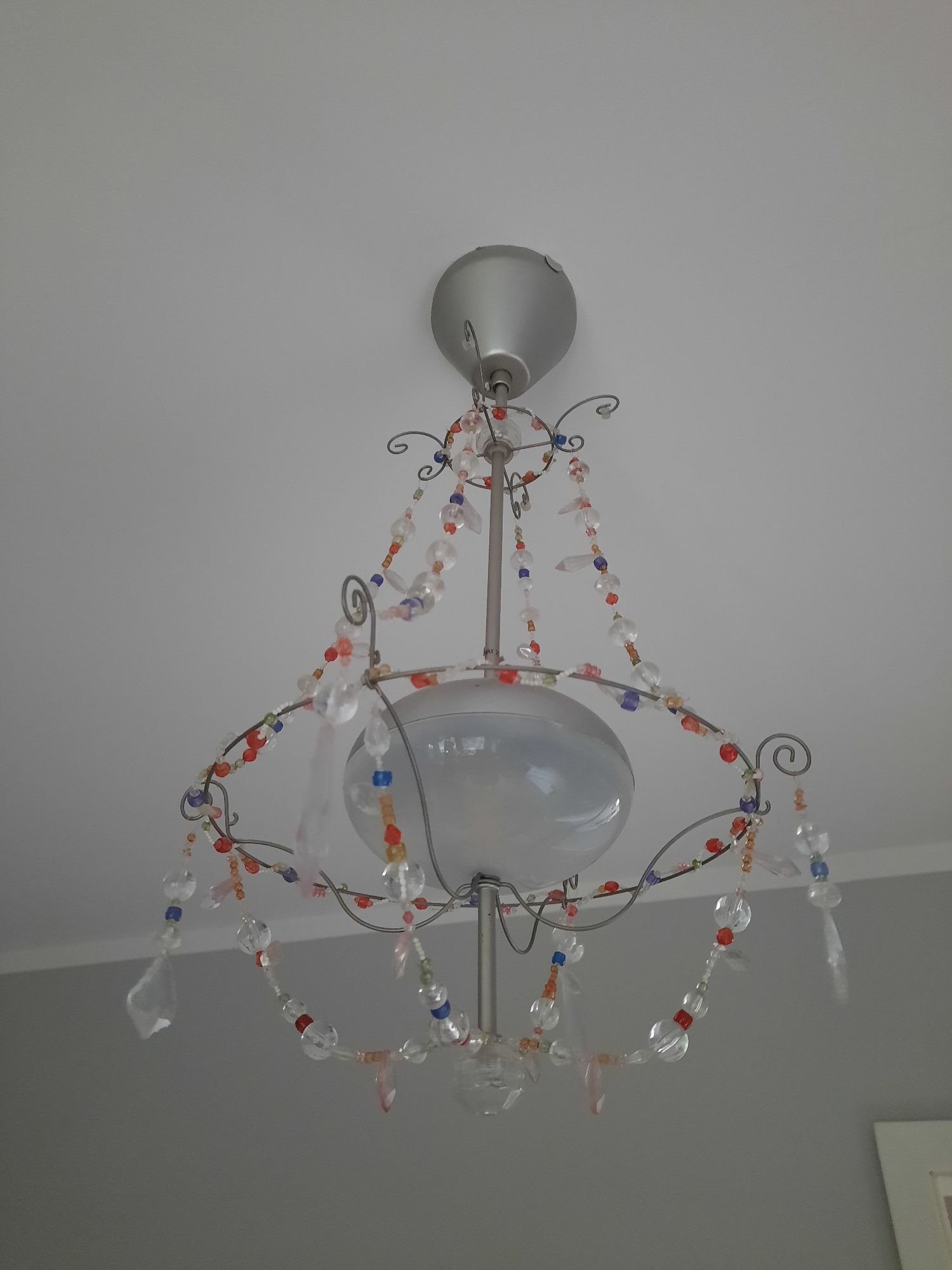 Piękna kryształowa lampa dla dziewczynki IKEA Minnen