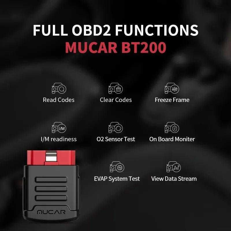 Mucar BT200 Мультимарочний Автосканер (EasyDiag,ThinkDiag x431/elm327)