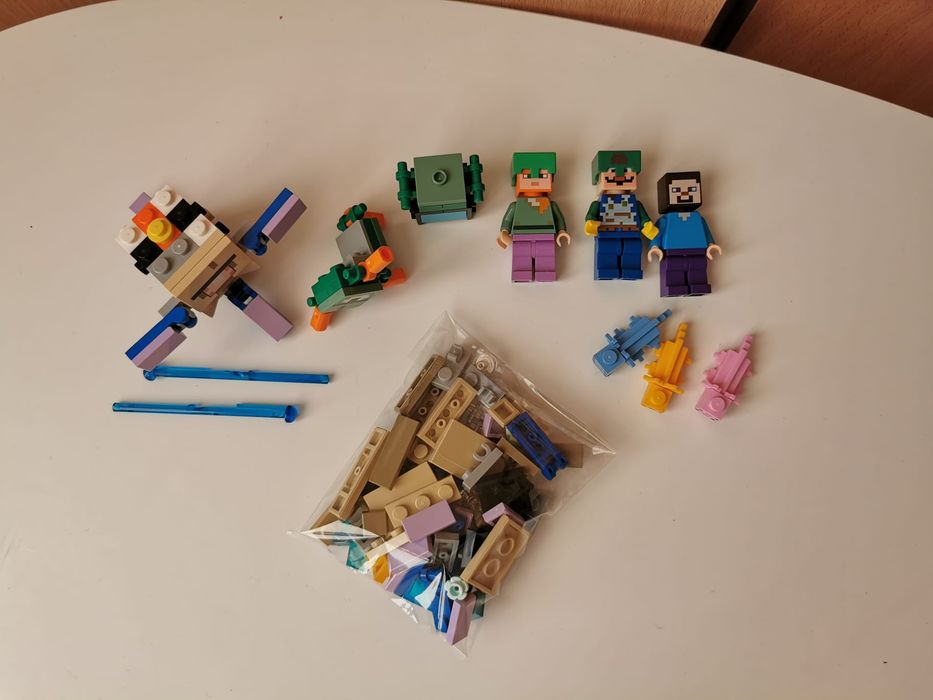 Klocki LEGO Minecraft figurki akcesoria aksolotle guardian