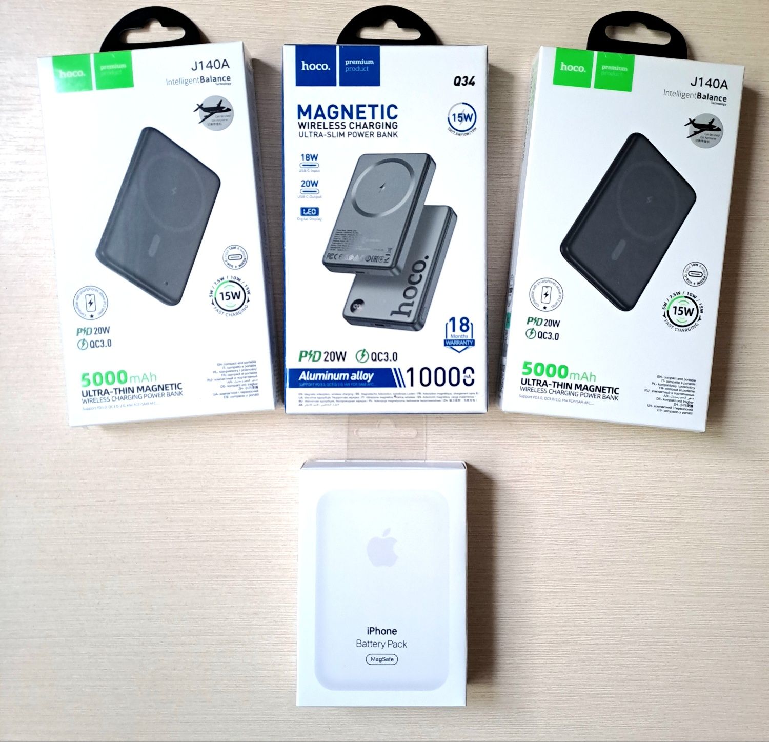 Магнитный power bank magsafe 5000mah и 10000mah