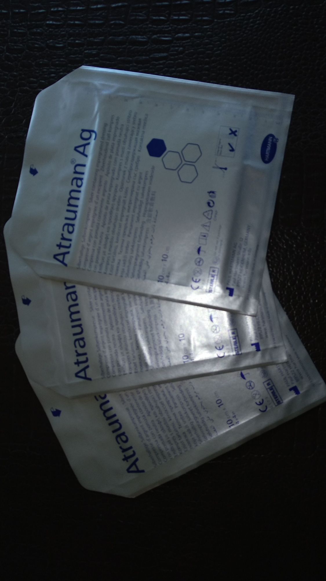 Opatrunek ze srebrem Atrauman Ag 10cm x 10cm 2 sztuki