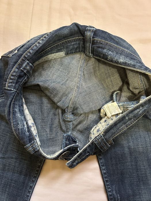 Calças de ganga vintage super low waist.