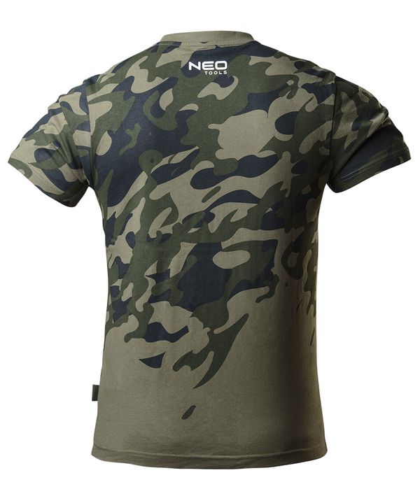 T-shirt roboczy z nadrukiem CAMO, rozmiar L