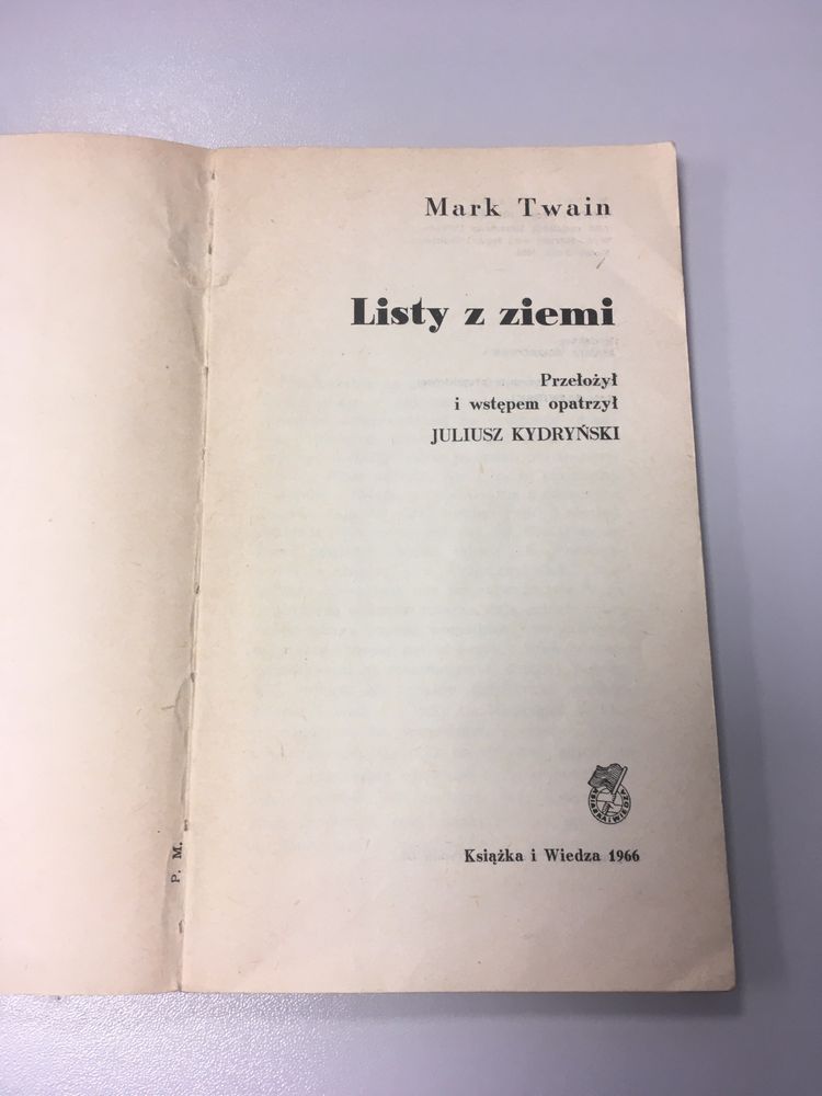 Mark Twain - Listy z Ziemi