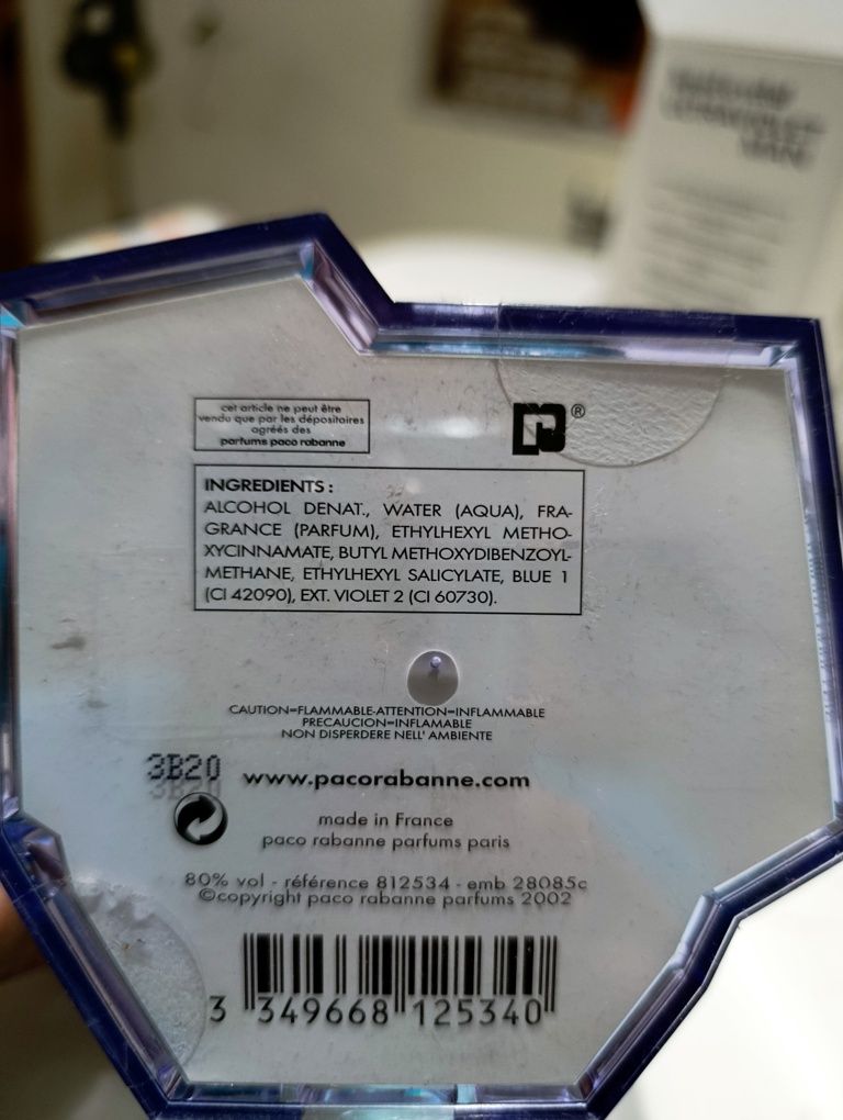 Perfume Paco Rabanne ULTRAVIOLET LIQUID CRYSTAL ainda lacrado e caixa
