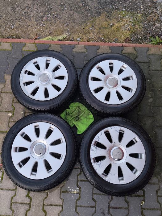 Alufelgi 16" Audi 5x112 z oponami zimowymi Dębica frigo 2 2021r .