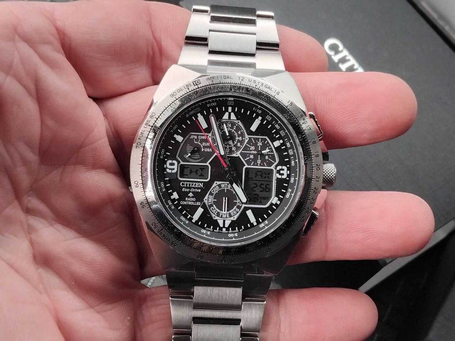 Акція!Новий годинник Citizen Air Chronograph Eco-Drive JY8120-58E