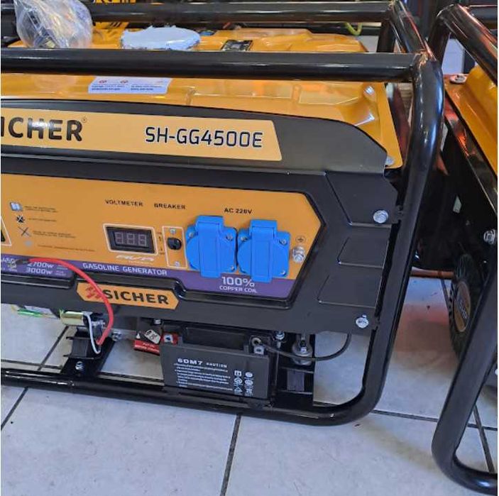 Генератор SICHER SH-GG4500E 3kW з електростартером